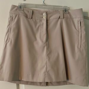 Ladies Nike Golf Dri-fit Khaki Skort Size 10